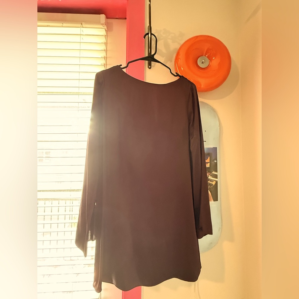 Madewell Long Sleeve Deep Purple Dress
